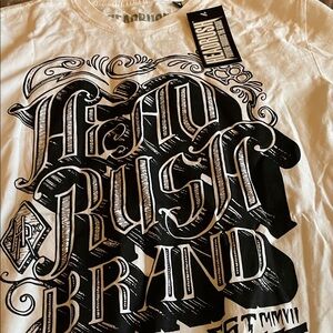 Head White and Black Graphic Tee